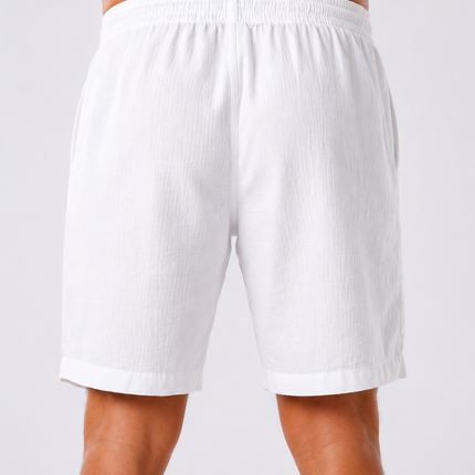 White Crinkle Short